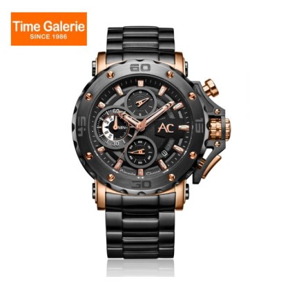 Alexandre Christie ALCW9205MCBBRBA Black Stainless steel Men Watch